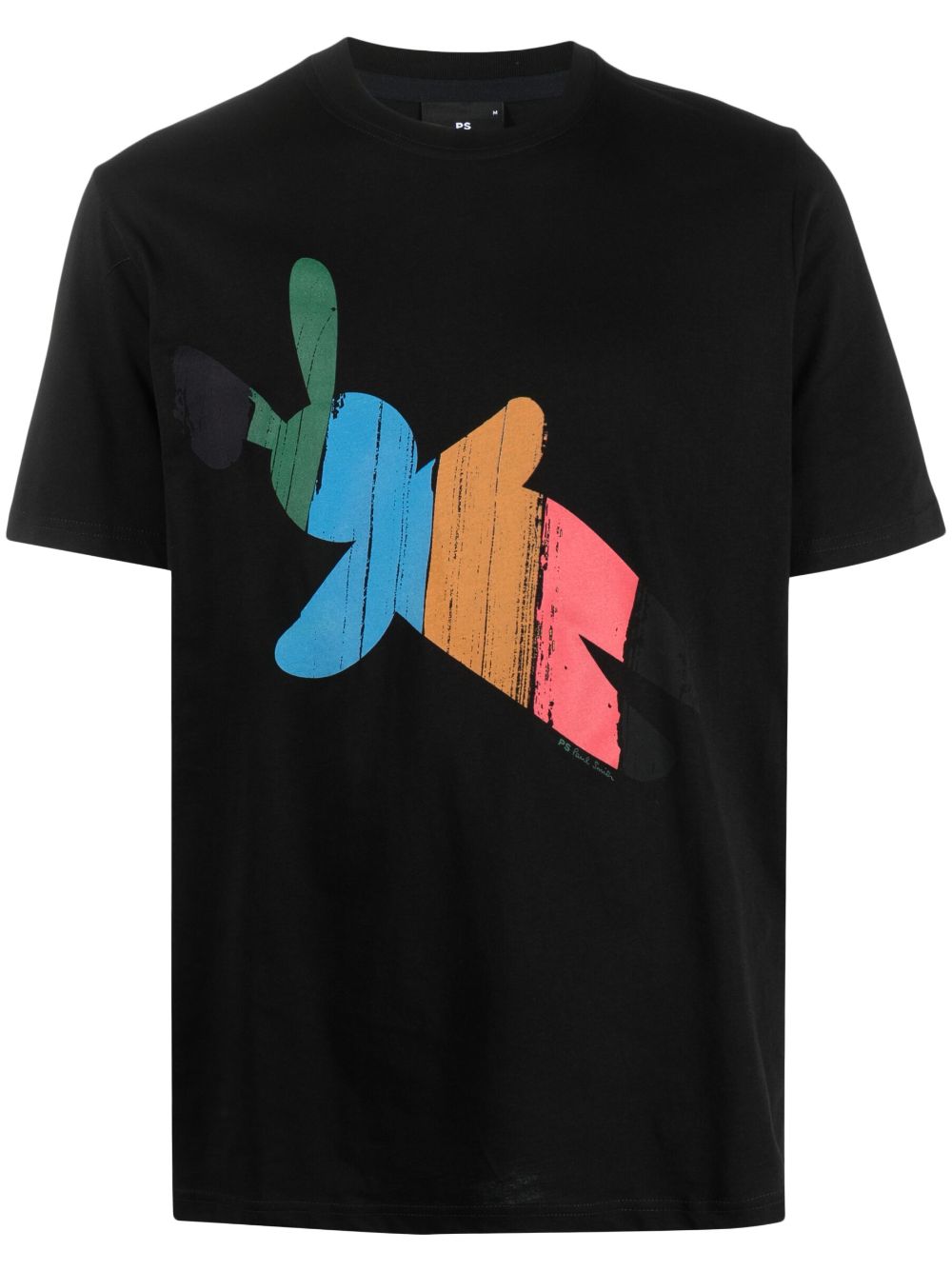 PS Paul Smith graphic-print organic-cotton T-shirt - Black