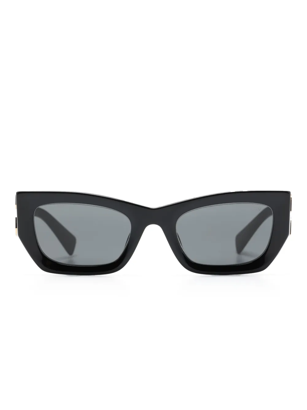 Miu Miu Eyewear Glimpse logo-plaque sunglasses - Black