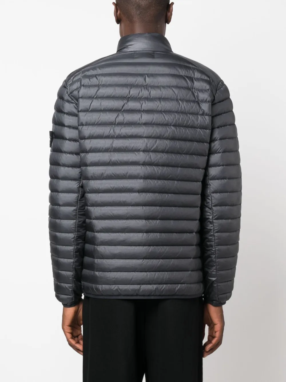 Stone Island コンパスパッチ パデッドジャケット | グレー | FARFETCH JP