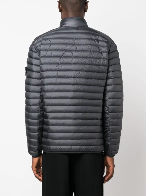 Stone Island コンパスパッチ パデッドジャケット | グレー | FARFETCH JP