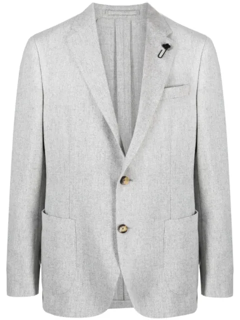 Lardini single-breasted wool-blend blazer