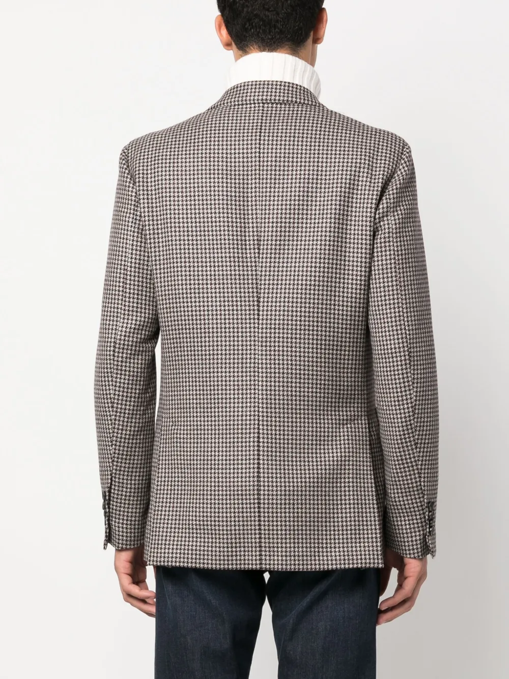 Lardini Blazer met pied-de-poule print Grijs