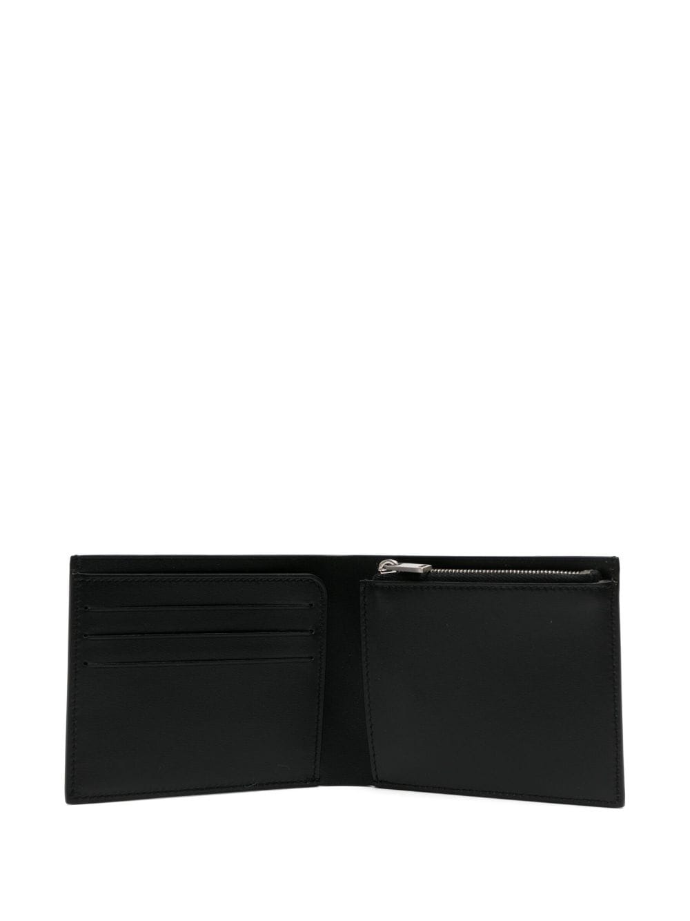 Shop Jil Sander Bi-fold Logo-debossed Wallet In Black