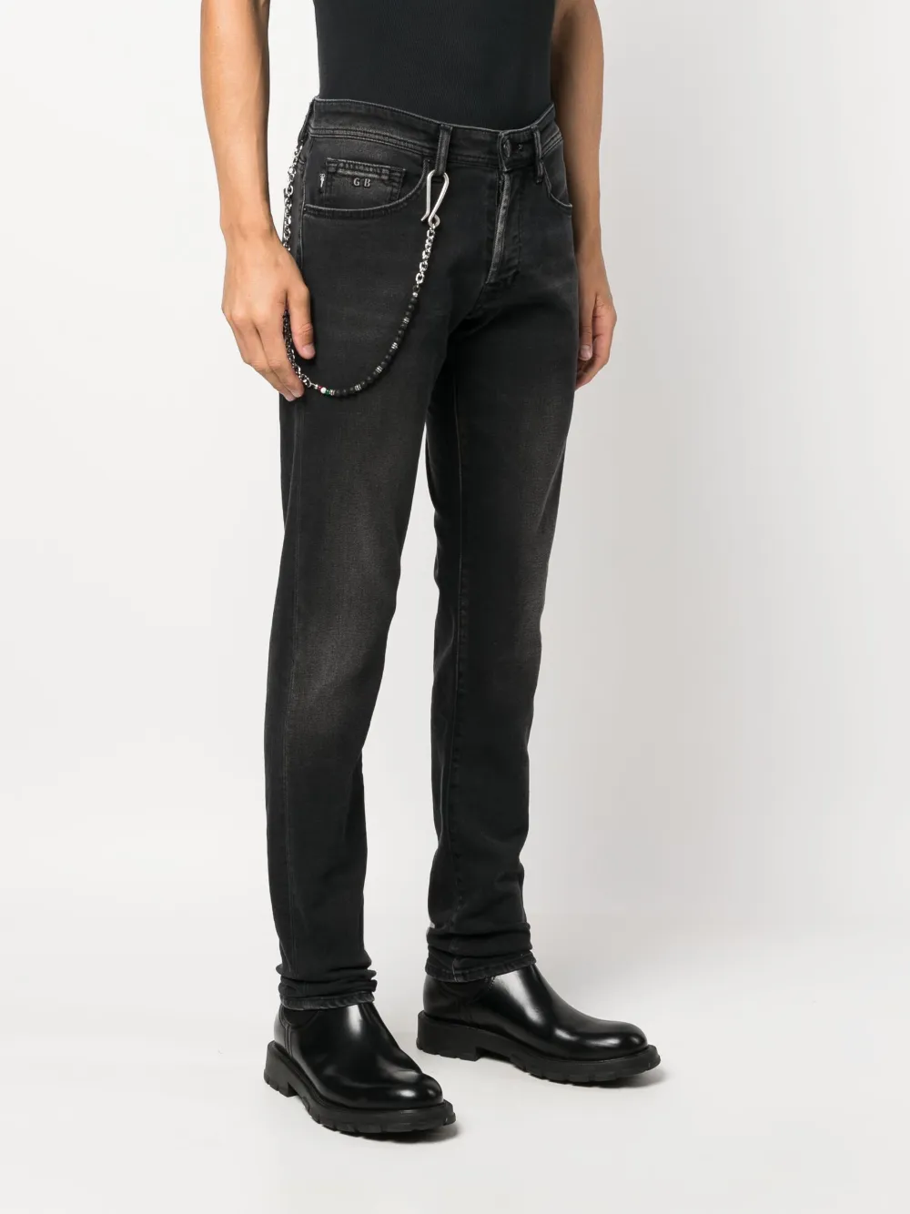 Black 2024 jean chain