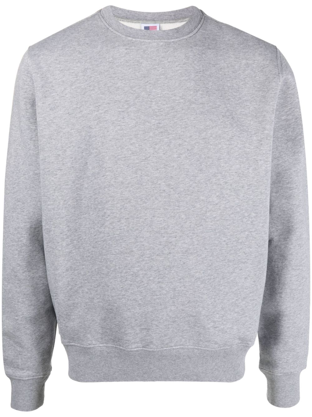 Autry logo-embossed cotton sweatshirt - Grey