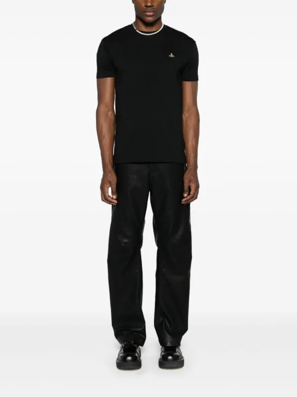 Vivienne Westwood Orb-embroidered Cotton T-shirt | Black