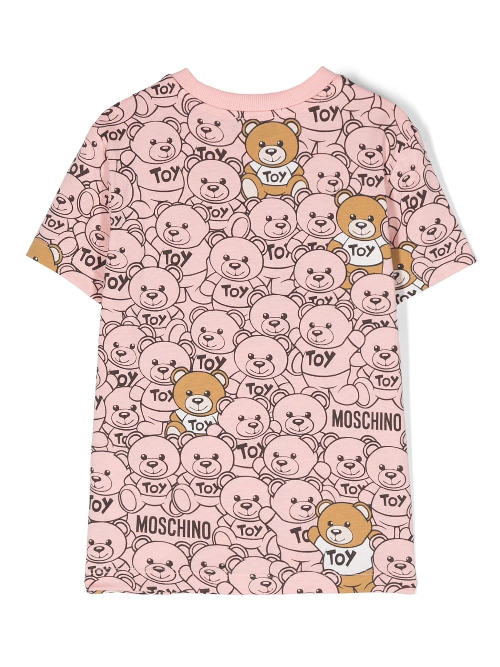 Moschino Kids Katoenen T-shirt - Roze