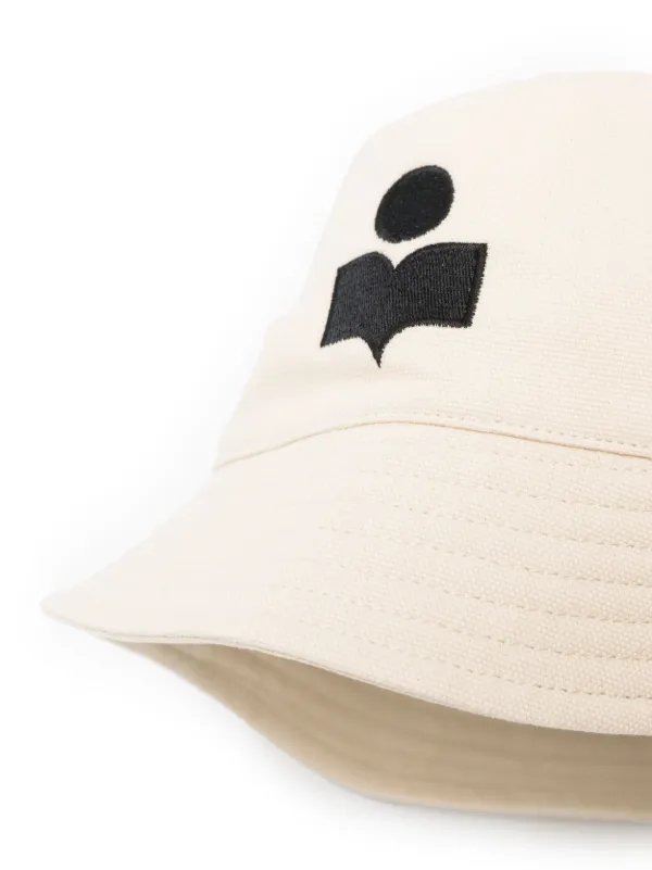 Isabel Marant Haley Embroidered Logo Cotton Bucket Hat s-l400.jpg main image 3