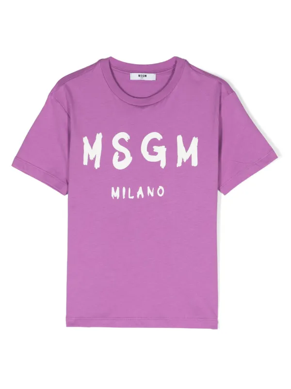 T on sale shirt purple