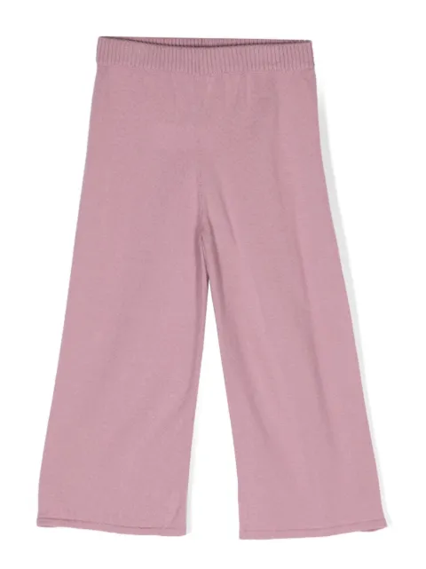 Simonetta elasticated-waist wide-leg trousers