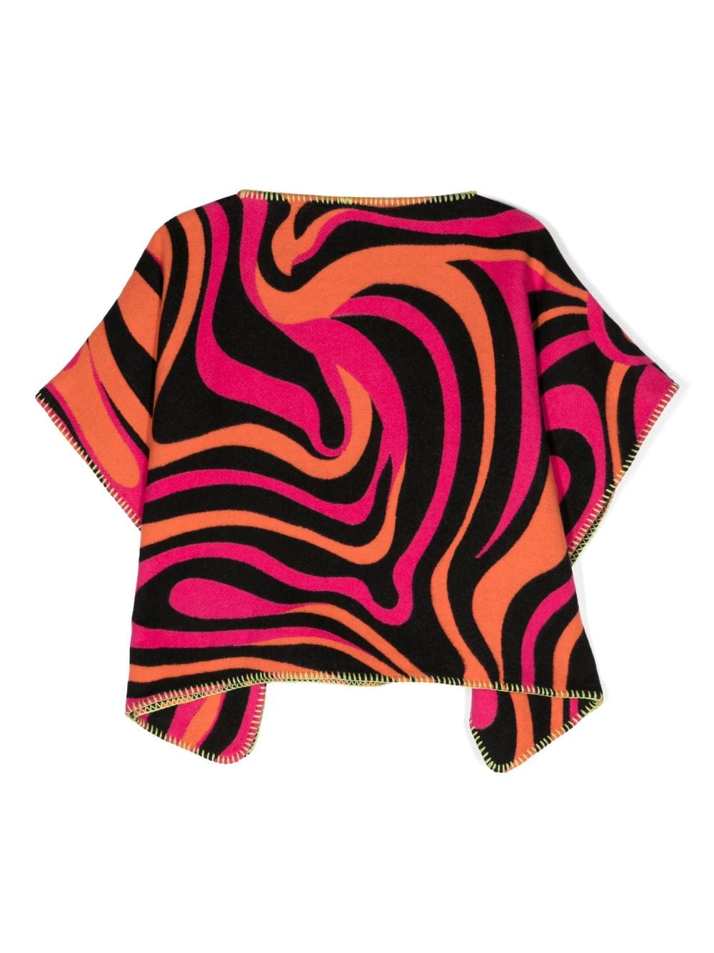 Image 2 of PUCCI Junior Poncho mit abstraktem Muster
