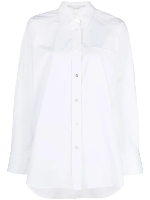 Stella McCartney Long-sleeve Cotton Shirt in White