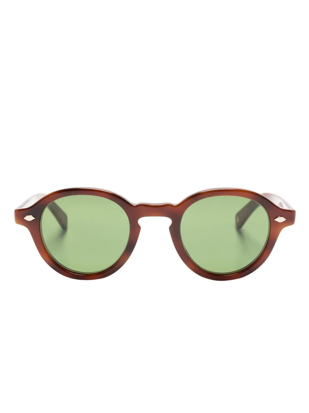 Garrett Leight Flipper round-frame sunglasses | Brown | Image 1