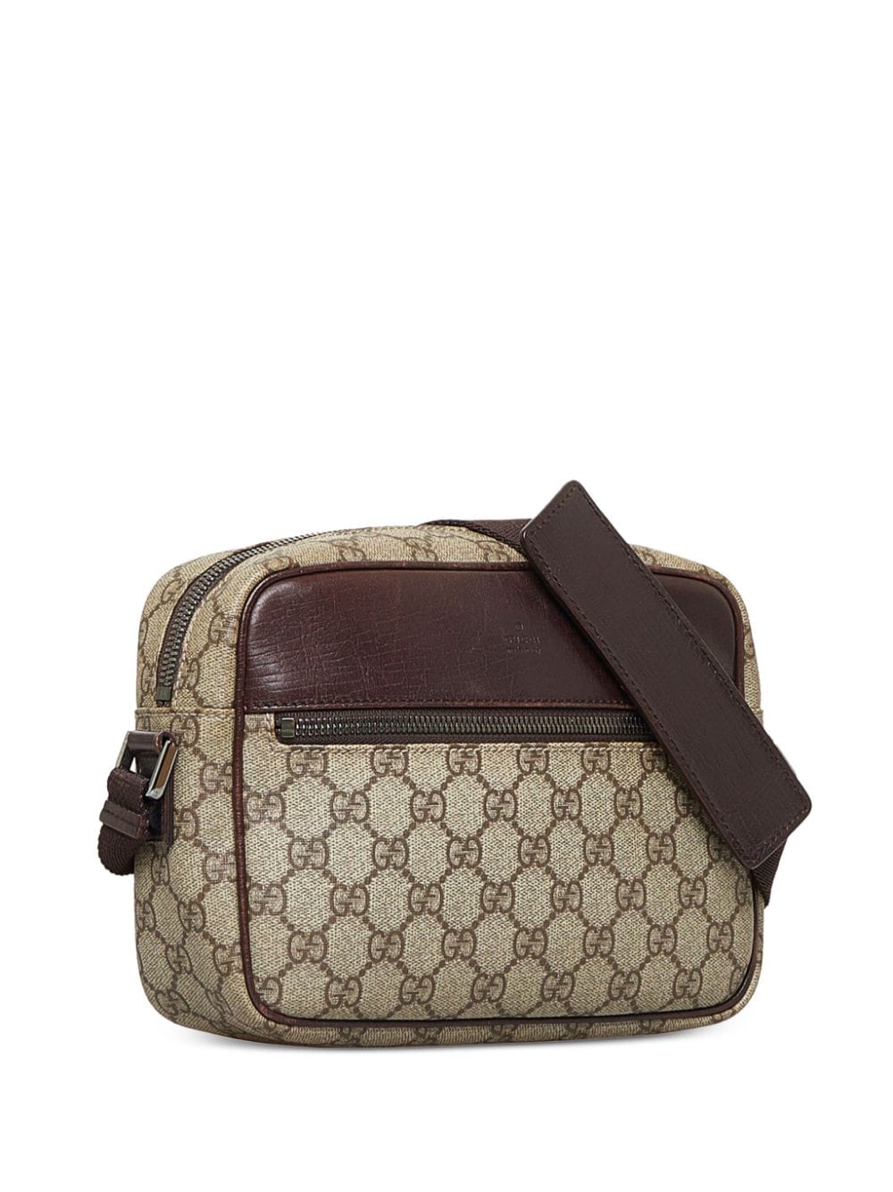 Gucci Pre-owned GG Supreme Zipped Crossbody Bag - Neutrals