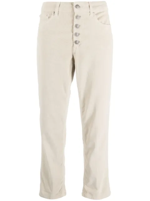DONDUP Carmen slim-fit cotton trousers