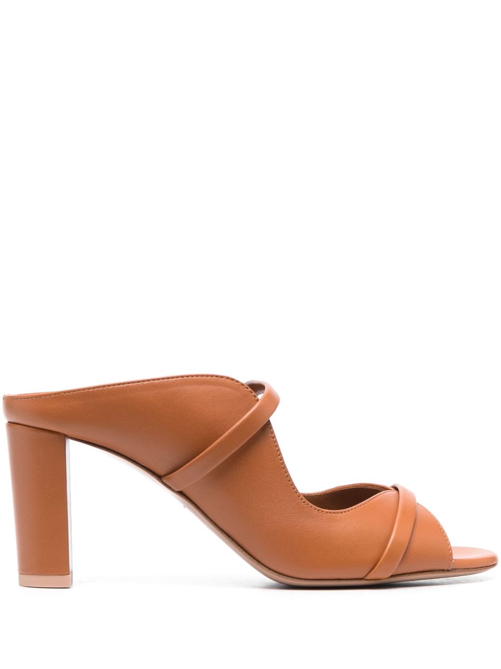 Malone Souliers Norah 70mm leather mules - Brown