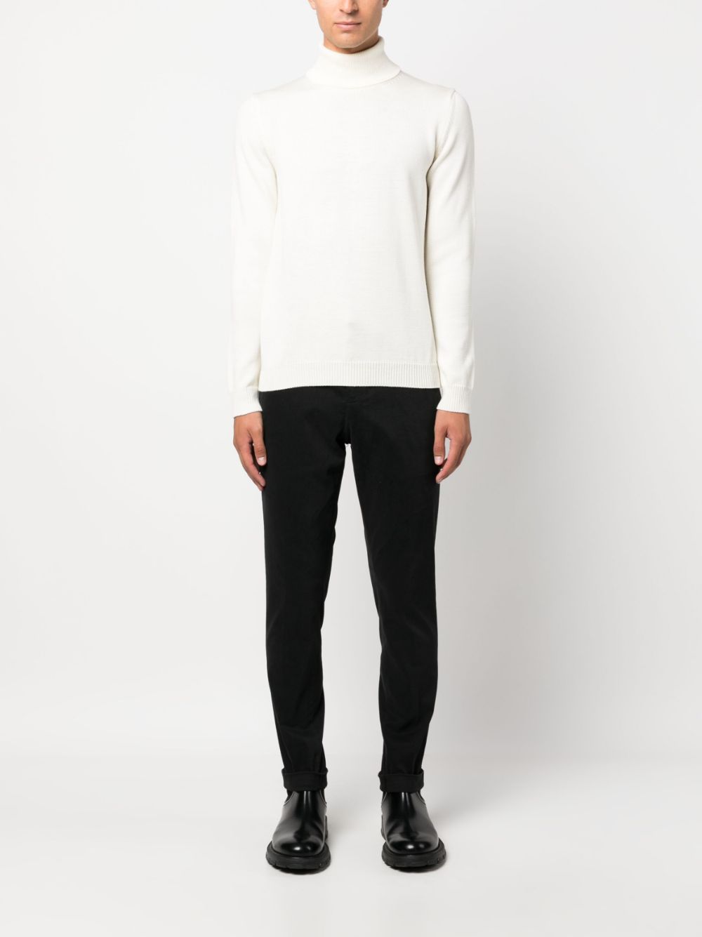 Roberto Collina roll-neck wool jumper - Beige