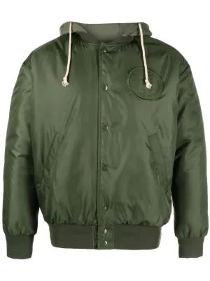 Green hot sale aviator jacket