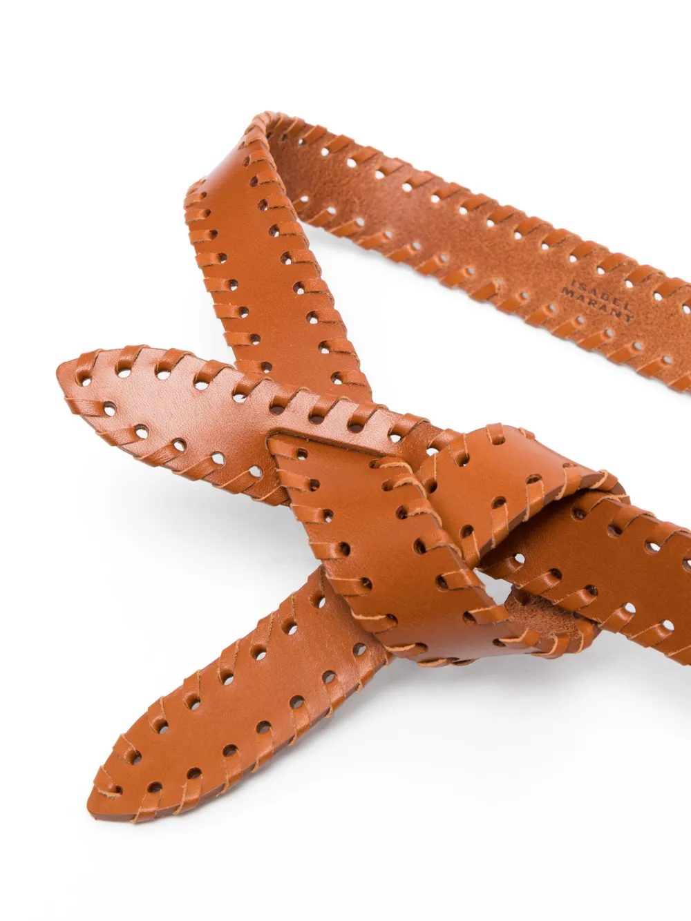 ISABEL MARANT Lecce leren riem - Beige