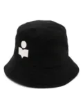 ISABEL MARANT Haley embroidered-logo bucket hat - Black