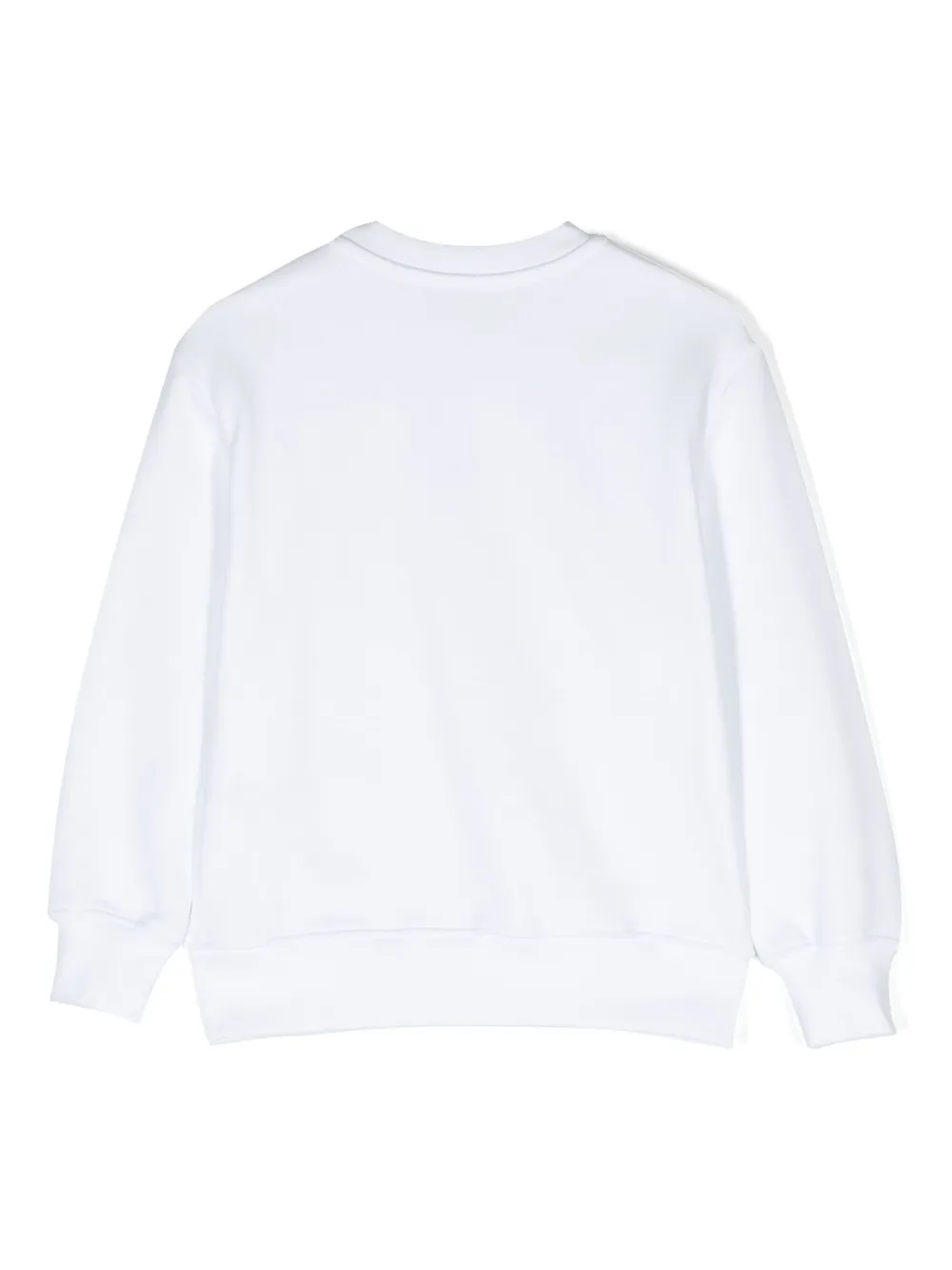 MSGM Kids logo-print crew-neck sweatshirt - Wit