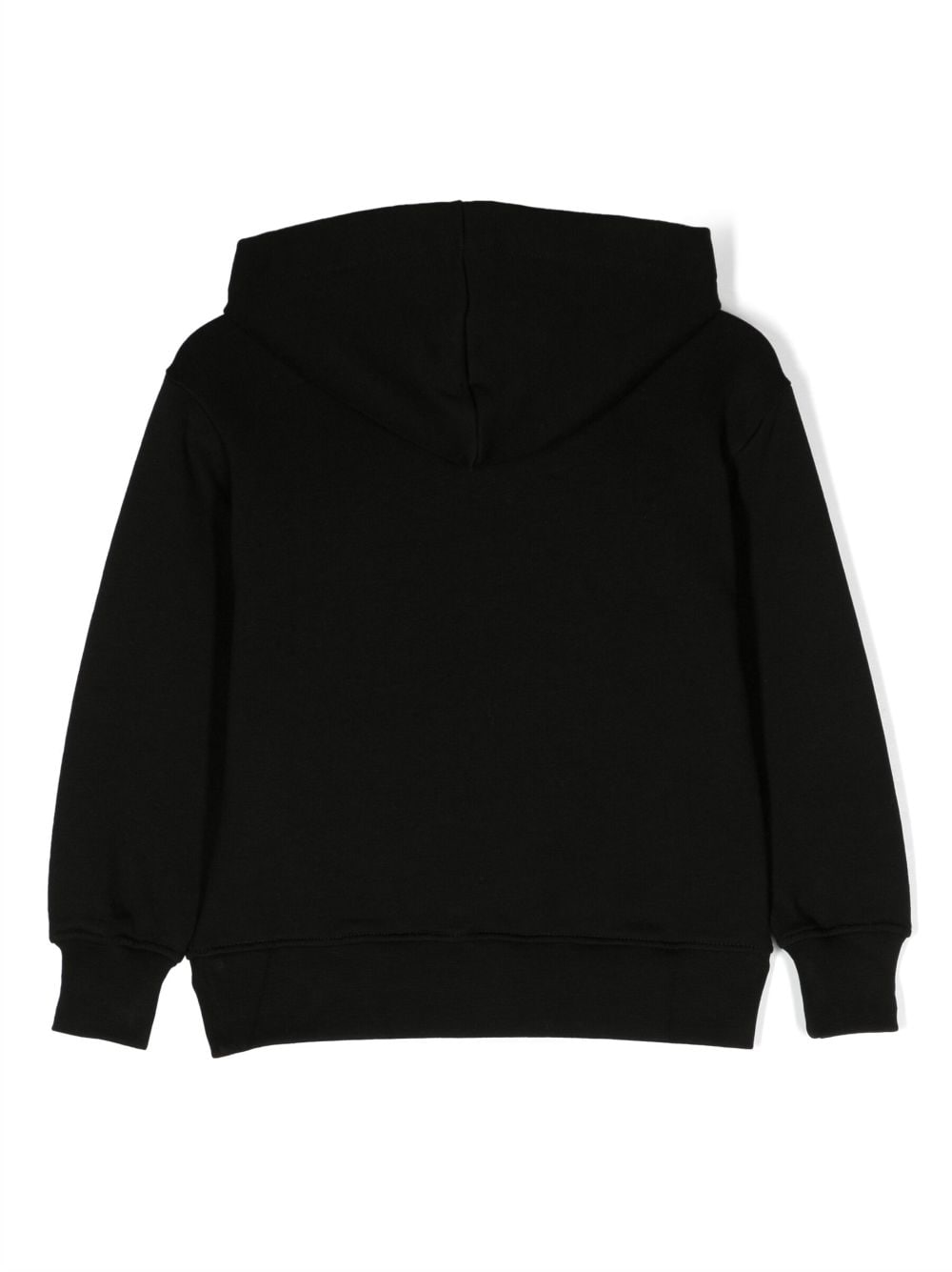 MSGM Kids logo-print cotton hoodie - Zwart