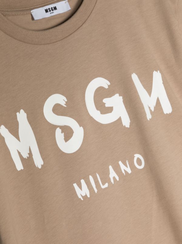 MSGM Kids logo-print Cotton T-shirt - Farfetch