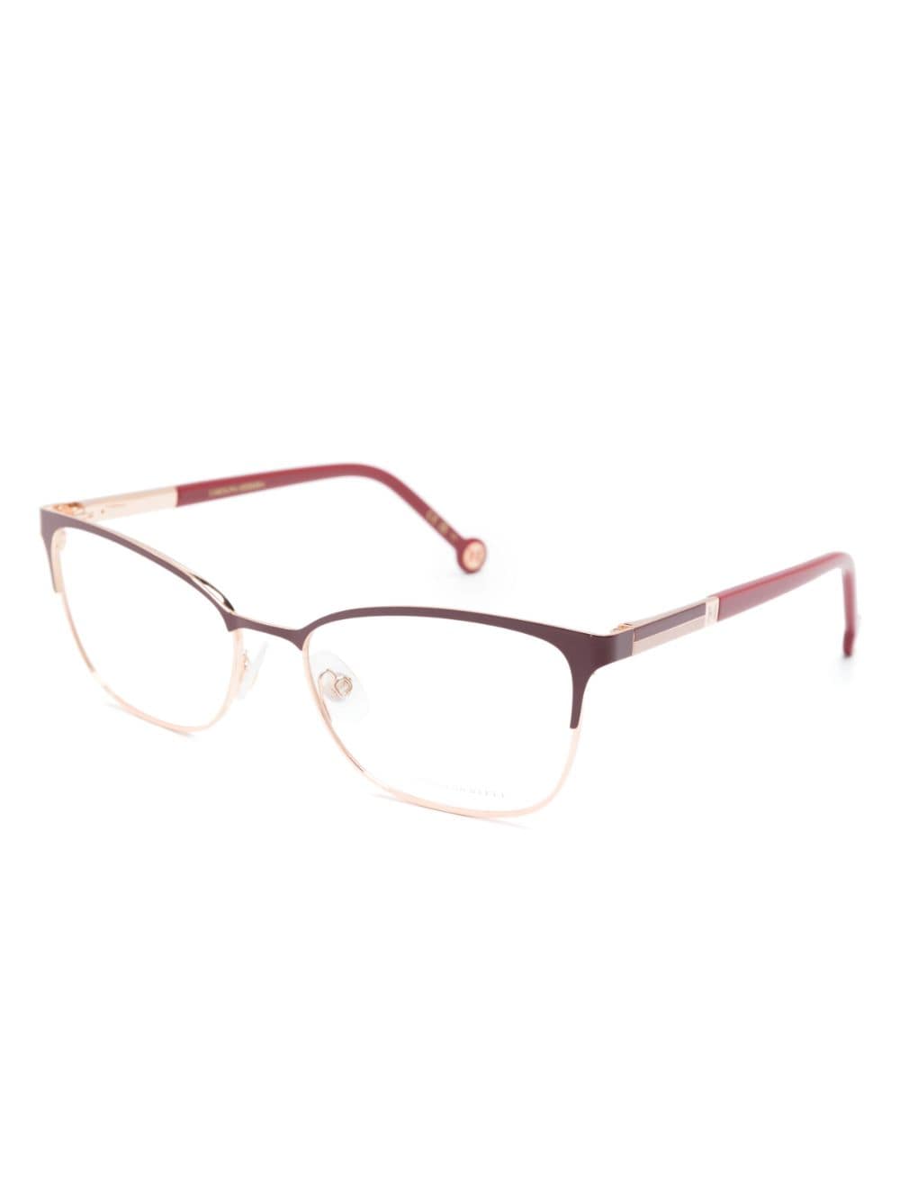 Carolina Herrera butterfly-frame glasses - Rood