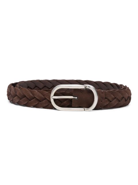 Brunello Cucinelli braided buckle belt Men