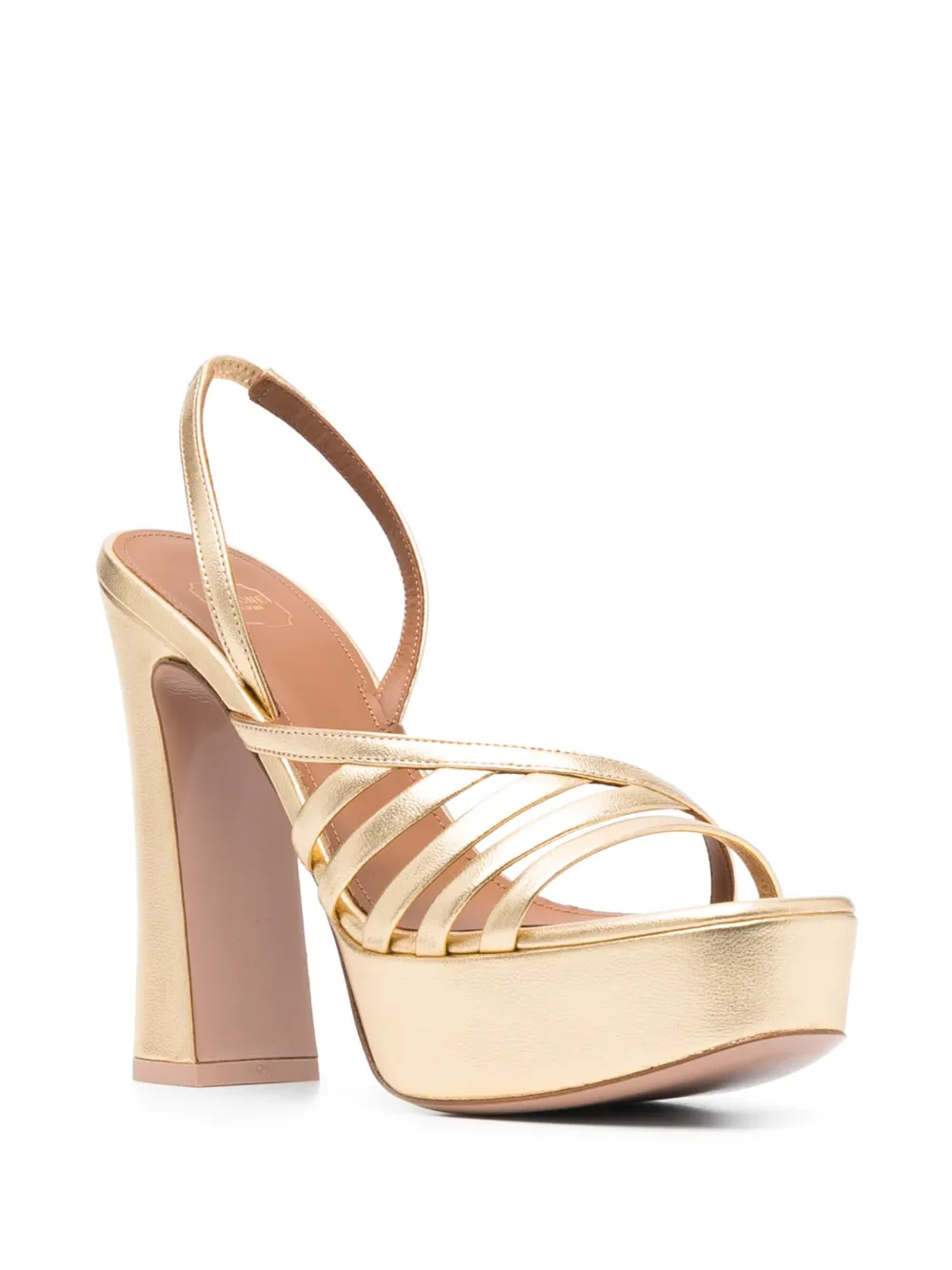 Malone Souliers Amaya sandalen met plateauzool - Goud