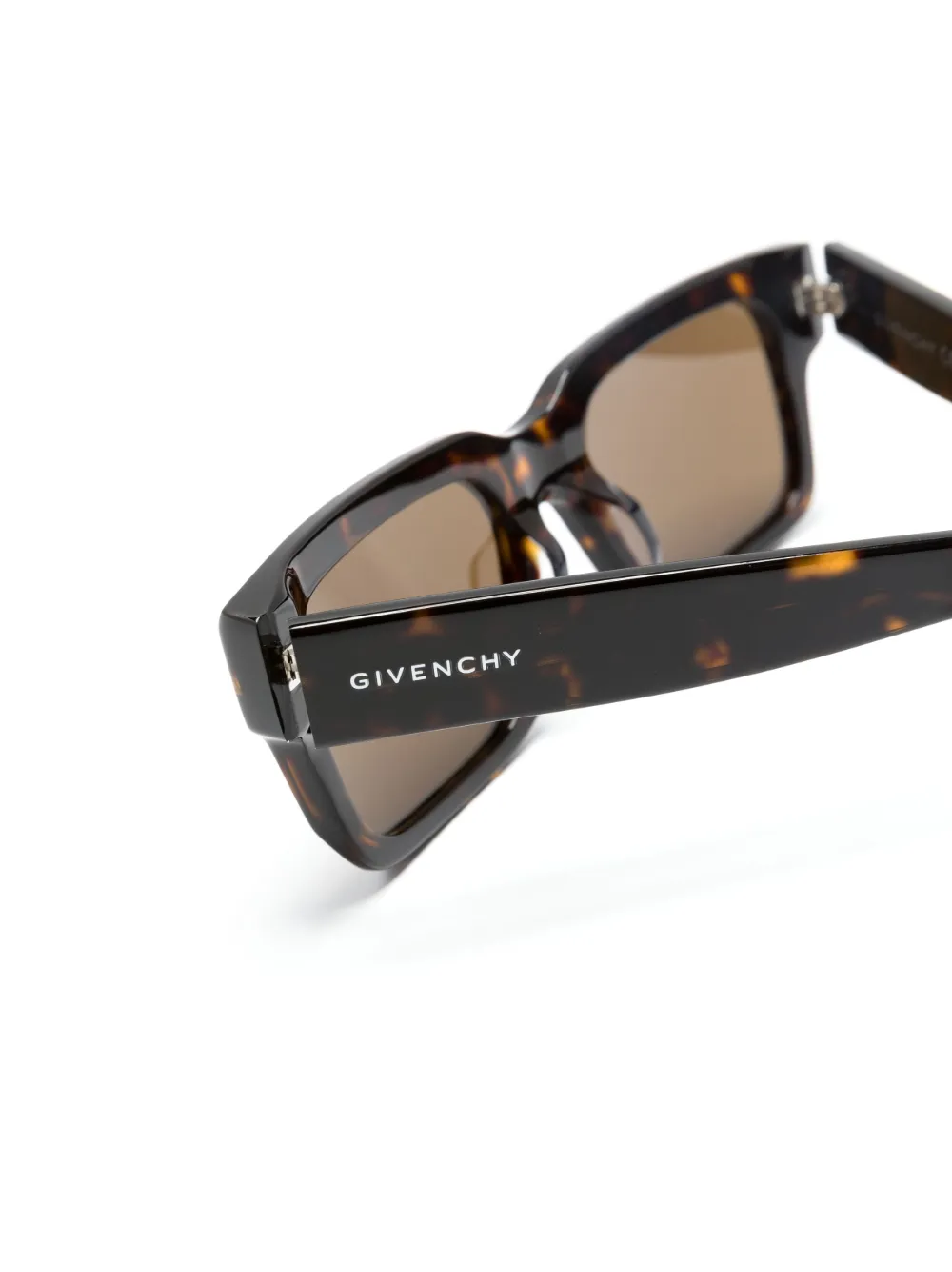 Givenchy Eyewear Zonnebril met rechthoekig montuur Bruin