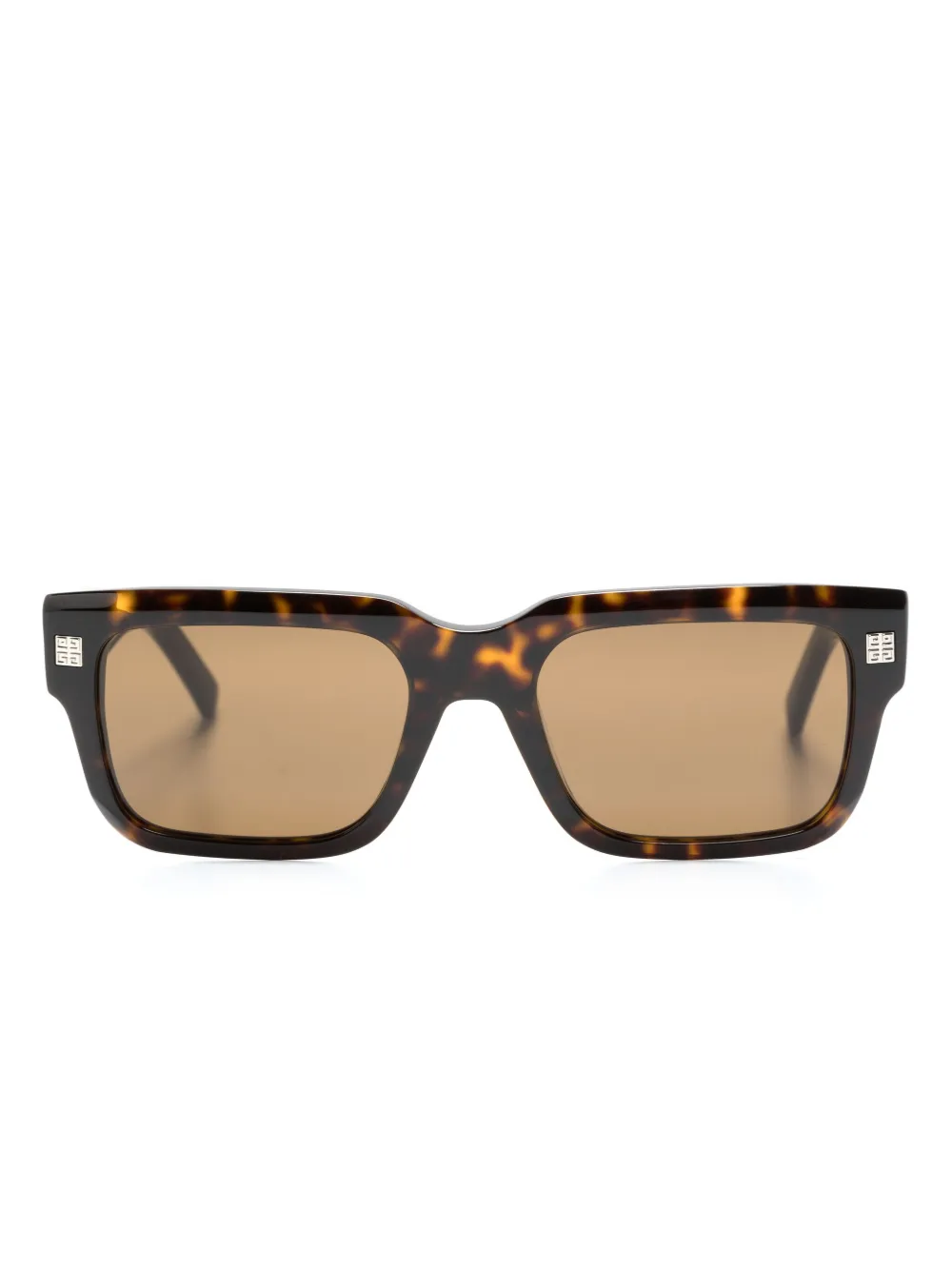 Givenchy Eyewear 4G スクエアフレーム サングラス - ブラウン Givenchy Eyewear 4G スクエアフレーム サングラス - ブラウン