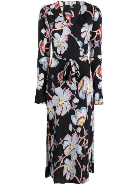 DVF Diane von Furstenberg Tilly floral-print wrap dress
