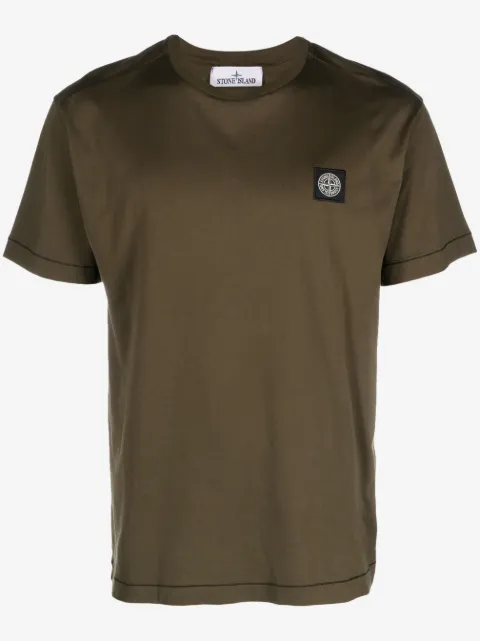 Stone Island t-shirt en coton à patch Compass