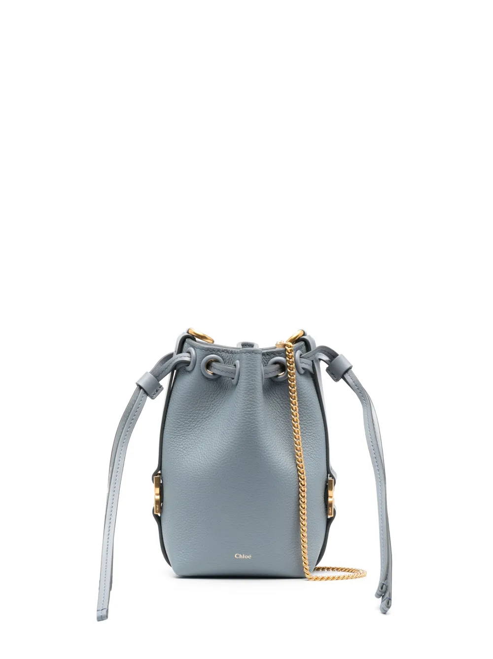 Chloé bucketbag i läder | blå | Image 1