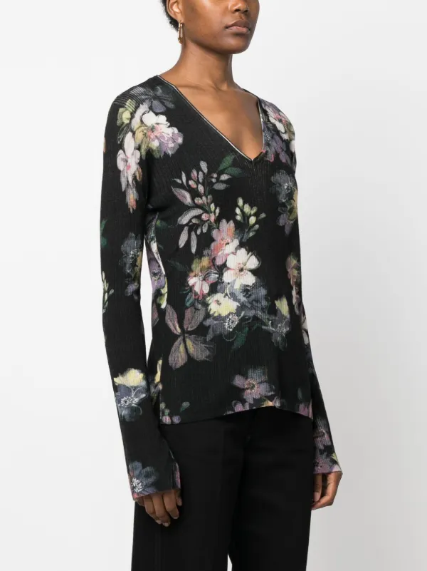 Floral print sale jumper