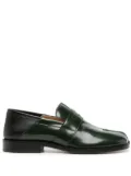 Maison Margiela Tabi leather loafers - Green