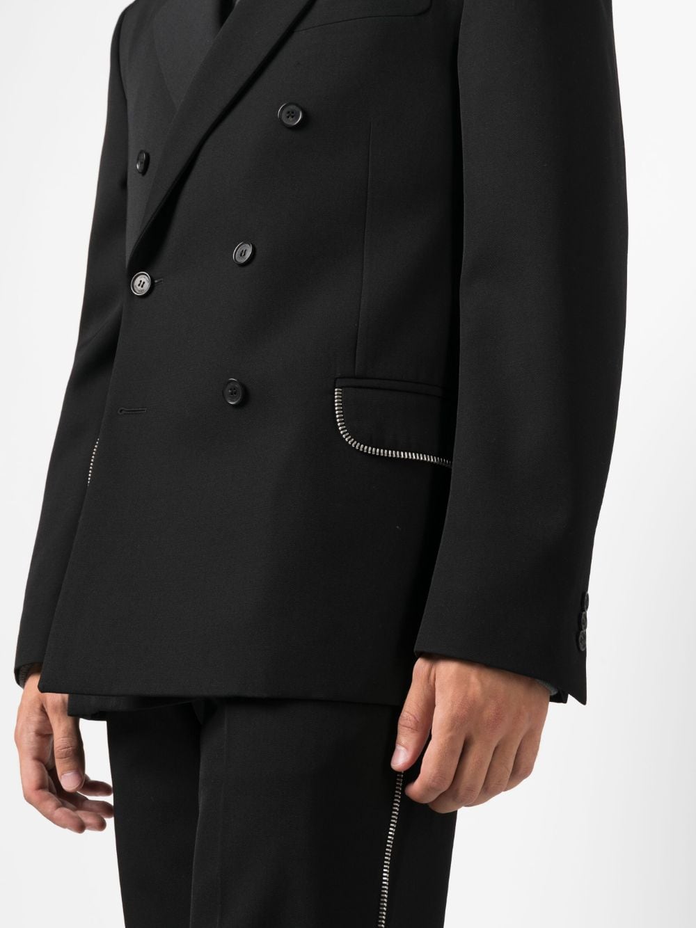 VIRGIN WOOL DOUBLE-BREASTED BLAZER