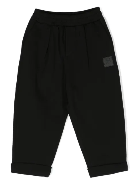 Balmain Kids بنطال بخصر مطاطي وشارة شعار الماركة