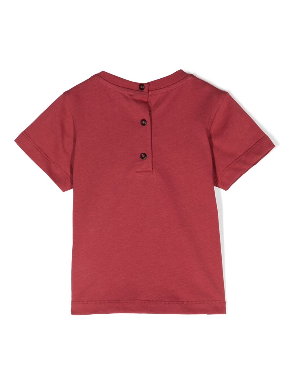 Balmain Kids logo-embroidered cotton T-shirt - Rood