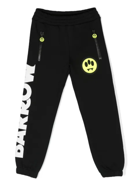 Barrow kids logo-print cotton track pants