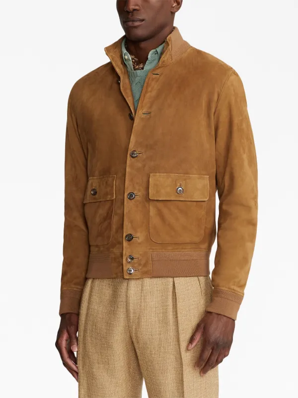 Ralph lauren cheap suede jacket mens