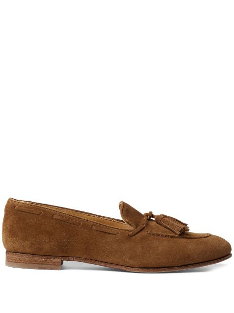 Ralph Lauren Collection Quillis almond-toe suede loafers