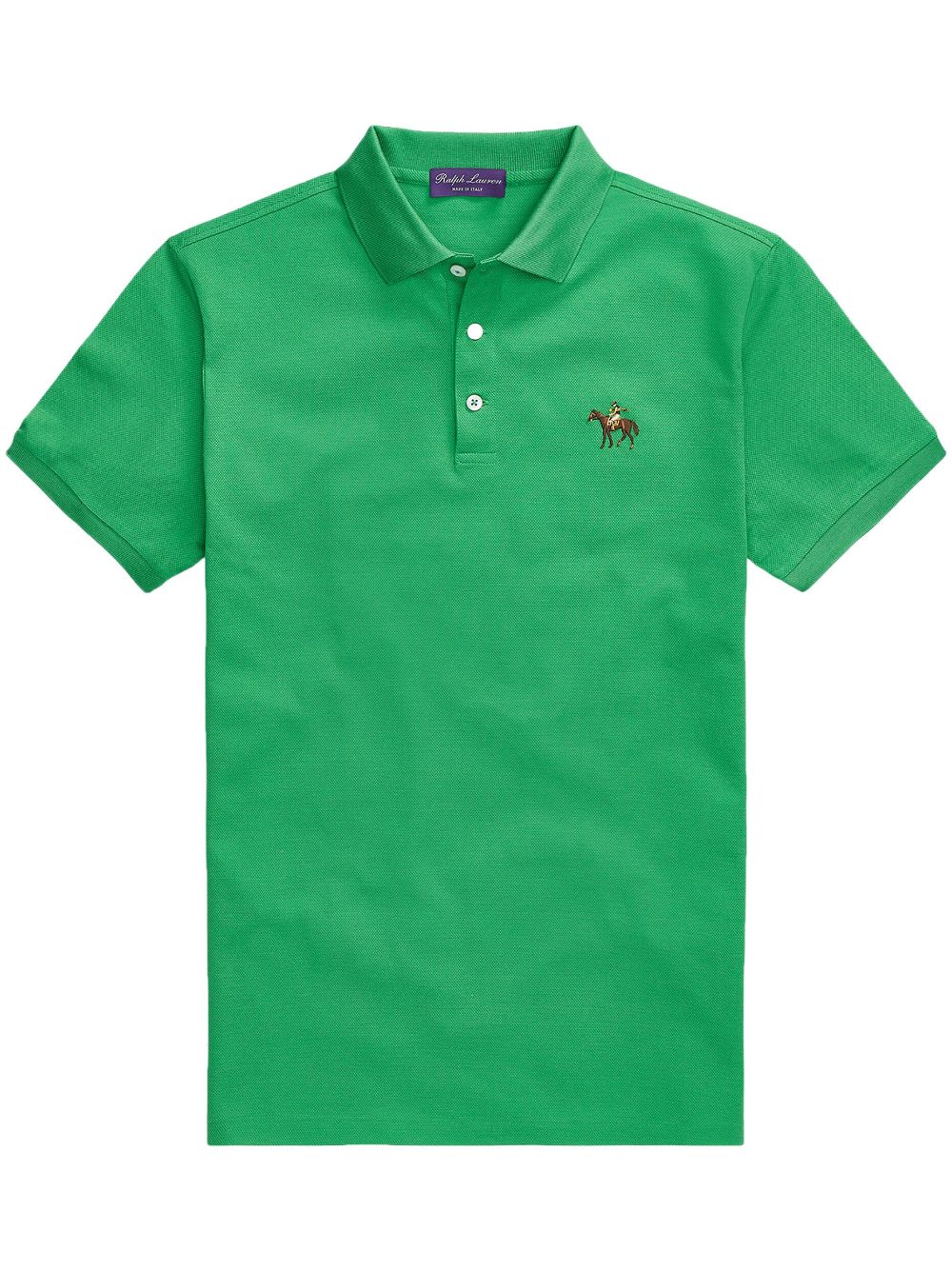 Ralph Lauren Purple Label logo-embroidered cotton polo shirt - Green