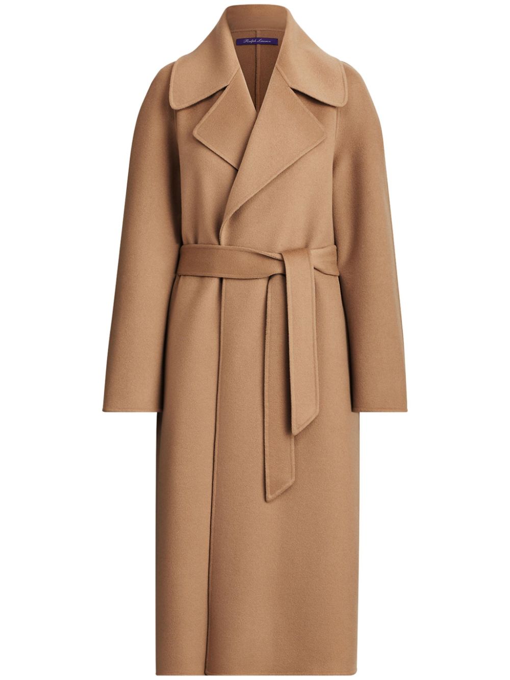 Shop Ralph Lauren Leonarda Cashmere Wrap Coat In Braun