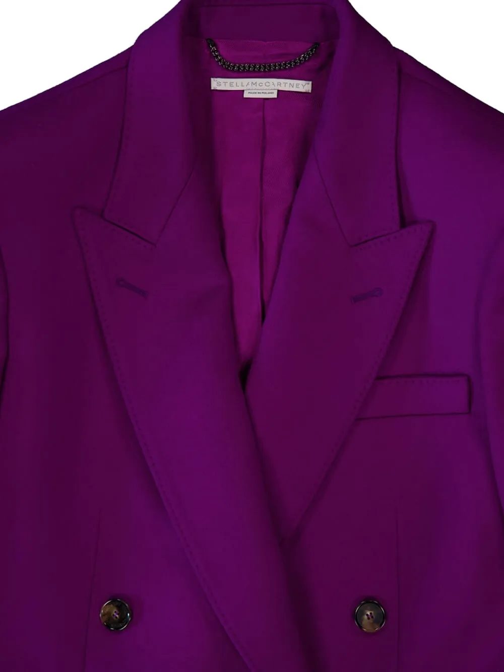 Stella Mccartney Double-breasted Blazer In Purple