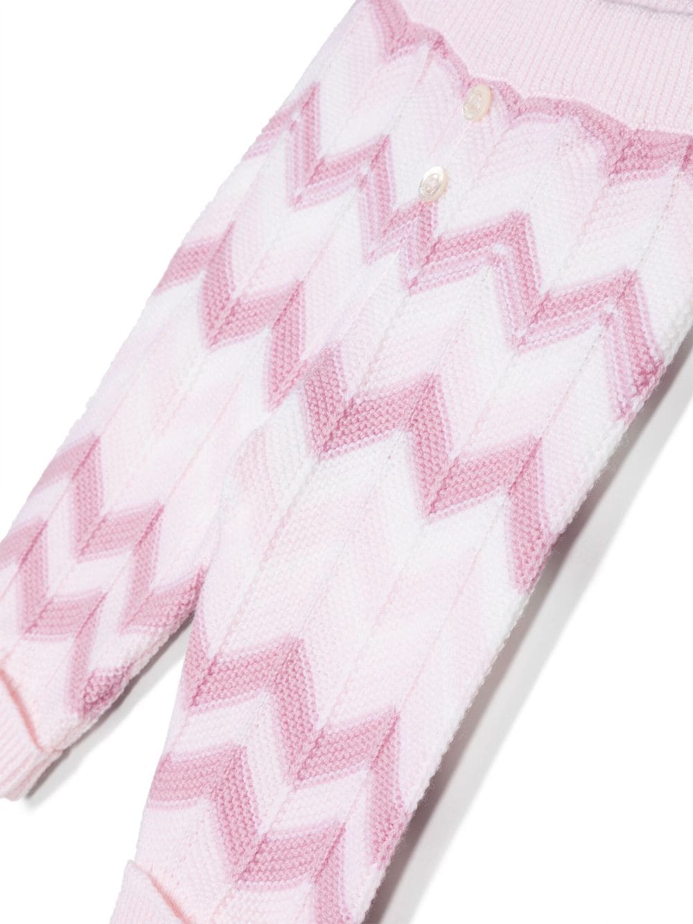 Shop Missoni Zigzag Wool Leggings In Pink