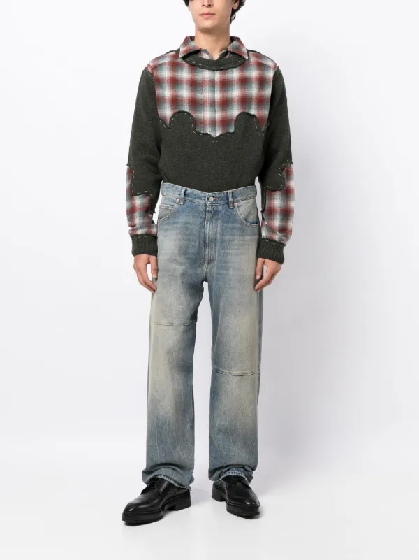 Maison Margiela x Pendleton yoke-detail Jumper | Green