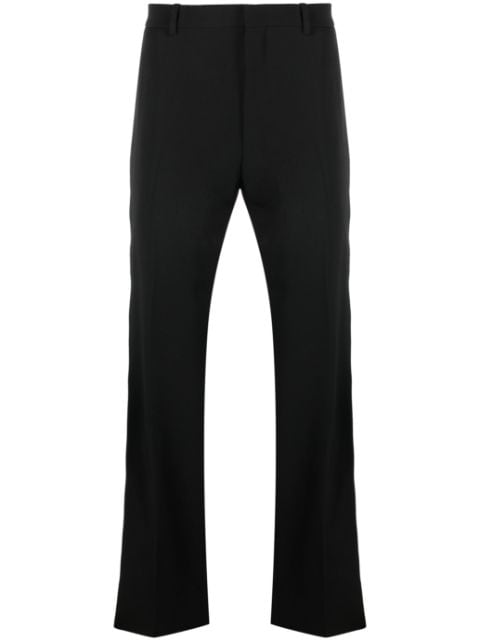 logo-embroidered straight-leg trousers