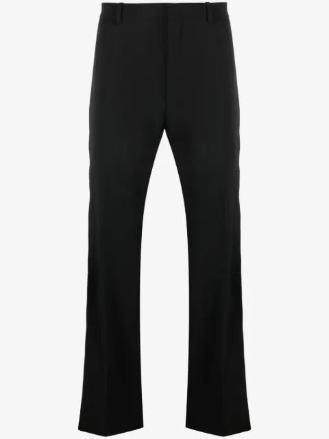 Off-White logo-embroidered straight-leg trousers